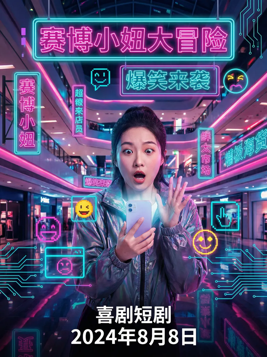 鬼吹灯之精绝古城下载迅雷 搞笑喜剧短剧 - 赛博小妞大冒险海报